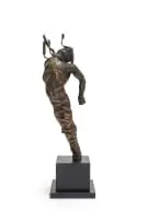 Caroline van der Merwe, II Volo, 1986, bronze, on a granite base