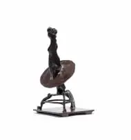 William Kentridge, Female on Podium, Shadow Quartet (2), 2003, bronze with a brown patina