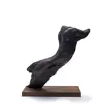 Dylan Lewis, Leopard Fragment II (S181), bronze with a brown patina, on a metal base