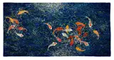 Esias Bosch, Koi, 1993, painted with vitified underglaze slips and glazed ceramic tile