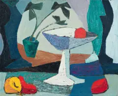 Erik Laubscher, Still Life, 1948, oil on canvas