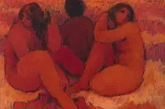 Eleanor Esmonde-White, Nudes, oil on canvas