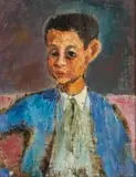 Wolf Kibel, Young Boy, oil on canvas