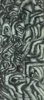 Gladys Mgudlandlu, Abstract Composition, 1963, felt tip pen on paper laid down on board