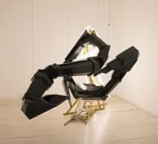 Wim Botha, Time Machine, 2012, wood, paint, steel, fluorescent tubes