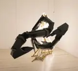 Wim Botha, Time Machine, 2012, wood, paint, steel, fluorescent tubes
