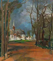 Pieter Wenning, Dutch Reformed Church, Wynberg, Cape, oil on canvas