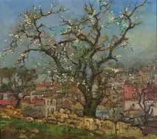 Gregoire Boonzaier, Tree in Blossom, 1933, oil on canvas
