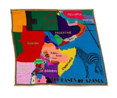Athi-Patra Ruga, The Lands of Azania (2014 - 2094), 2013, thread on tapestry canvas