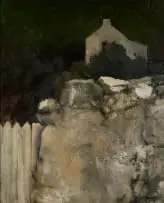 Penny Siopis, House on a Hill, oil on board