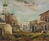 Maurice van Essche, Cape Quarter, oil on canvas
