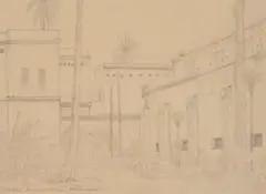 Jacobus Hendrik Pierneef, Mbweni, Zanzibar, 1954, pencil on paper