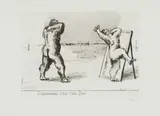 William Kentridge, Preparing for the Day, Little Morals Series, 1991, aquatint, drypoint, engraving and etching on paper