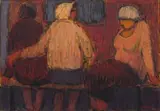 Eleanor Esmonde-White, Three Cape Malay Women in Conversation, oil on canvas