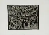Azaria Mbatha, The Woman Who Loved and Was.../ Innocent from Accusation, 1965, linocut on rice paper