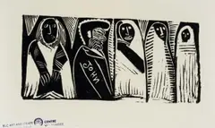 John Muafangejo, Four Evangelists, linocut on paper