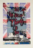 Tom Phillips, The New National Theatre is Yours, colour screenprint on paper