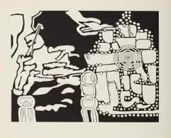 Walter Battiss, Limpopo, screenprint on paper
