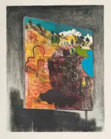 Clive van den Berg, Untitled (Chair in a Landscape), 1994, colour lithograph on paper