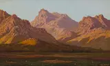 Tinus de Jongh, Mountain Landscape, oil on canvas laid down on board