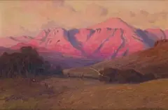 Allerley Glossop, Sneeu Kop, Baineskloof, Wellington / Witzenberg, 1900, oil on board