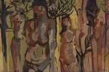 Gordon Vorster, Nude Figures, oil on canvasboard