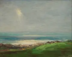 Willem Hermanus Coetzer, Sea View, 1960, oil on canvas laid down on board