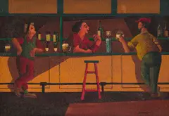 Diederick During, Enjoyment, oil on board