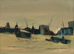 Taffy (Matthew) Whippman, Beached, 1965, oil on canvas