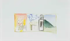 Simon Stone, Untitled II, watercolour on paper