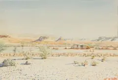 Adolph Jentsch, Farm Dreilingen S. W. Africa, 1939, watercolour on paper