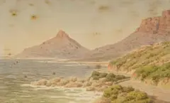 Harold Boyes, Cape Coast, watercolour on card