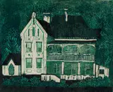 Carola Brotherton, St Annes, Nellmapius Road, Irene, 1975, colour woodcut on paper