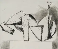Marino Marini, Le Cri (The Cry), 1962, etching on paper