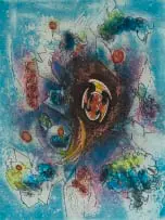 Roberto Matta, Le Conmer from the Hom'mere III, colour etching on paper