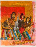 Théo Tobiasse, Le Petit Train qui Mène au Chant de la Pensée, colour lithograph on paper