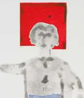 Robert Hodgins, On the Red Square, 2007, colour etching on paper