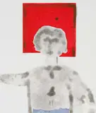 Robert Hodgins, On the Red Square, 2007, colour etching on paper