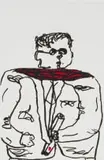 Robert Hodgins, Graduate, 2008, colour etching on paper
