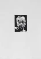 Bambo Sibiya, Golide II, 2013, linocut with blind embossing on paper