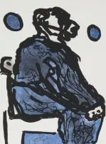 Robert Hodgins, Oupa, 2007, colour etching on paper