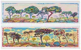 Marion Arnold, Arbor Encore I; Arbor Encore II, two, 1991, colour screenprint on paper