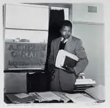 Jürgen Schadeberg, Nelson Mandela in his Law Office, Johannesburg 1952, 1952, silver gelatin print