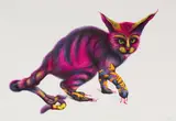 Norman Catherine, Fook Cat, screenprint