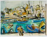 Irma Stern, Istanbul, colour photolithograph on paper