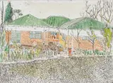 Claudette Schreuders, My Huis (My House), hand-coloured etching on paper
