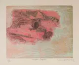 Shōichi Hasegawa, Maison Laquée (Lacquered House), 1977, colour etching on paper