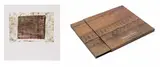 Hannes Harrs, Three BaKuba Collages; Untitled (Abstract), two, 2003, collograph on paper and book
