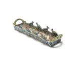 Ardmore Ceramic Studio, Tray with guinea fowl motif, 1994, painted and glazed ceramic
