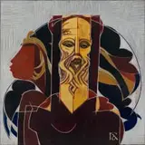 Raymond Andrews, Bearded Figure and Head in Profile